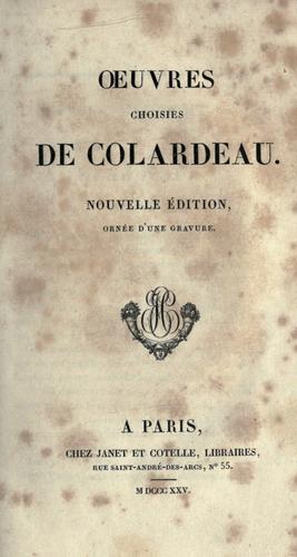 Cover for Oeuvres choisies.