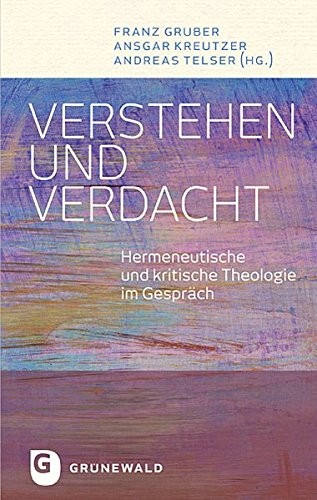 Cover for Verstehen und Verdacht
