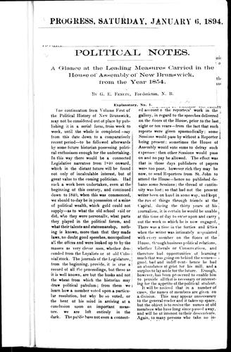 Cover for Political notes