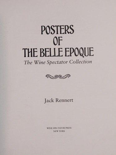 Cover for Posters of the Belle Epoque