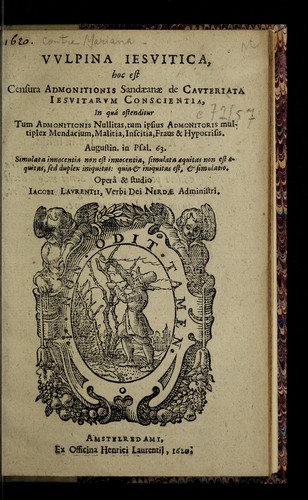 Cover for Vulpina Jesuitica