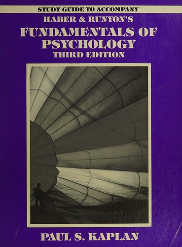 Cover for Study guide to accompany Haber & Runyon's Fundamentals of psychology