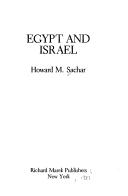 Cover for Egypt and Israel
