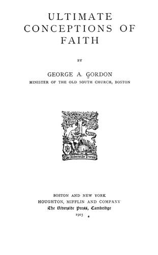 Cover for Ultimate conceptions of faith