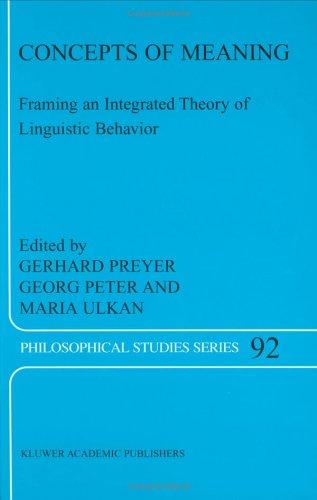 Cover for Concepts of Meaning