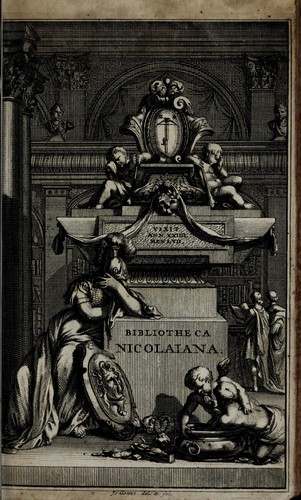 Cover for Bibliotheca Nicolaiana, in duas partes divisa