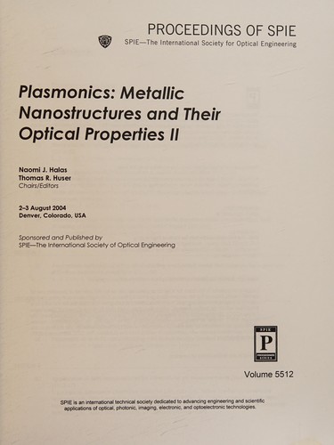Cover for Plasmonics