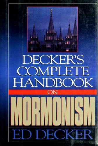 Cover for Decker's Complete handbook on Mormonism