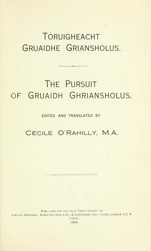Cover for Tóruigheacht Gruaidhe Griansholus