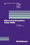 Cover for Numerical boundary value ODEs
