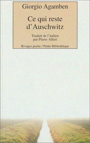 Cover for Ce qui reste d'Auschwitz