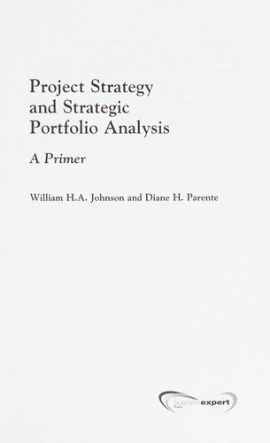 Cover for Project Strategy and Strategic Portfolio Management