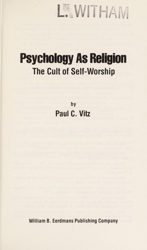 Cover for Psychology as religion