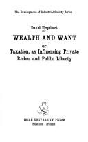 Cover for Wealth and want
