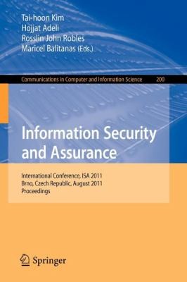 Cover for Information Security and Assurance
            
                Communications in Computer and Information Science