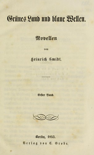 Cover for Grünes Land und blaue Wellen