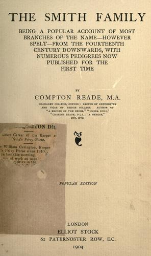 Cover for The Smith family