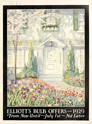 Cover for Elliott's bulb offers, 1929