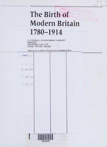 Cover for The birth of modern Britain