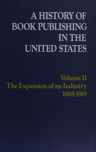 Cover for A history of book publishing in the United States