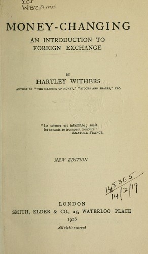 Cover for Money-changing