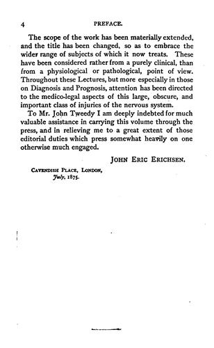 Cover for On concussion of the spine, nervous shock and other obscure injuries of the nervous system