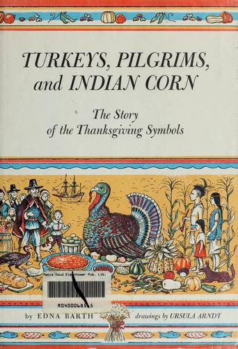Cover for Turkeys, Pilgrims, and Indian corn