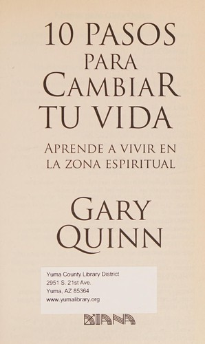 Cover for 10 pasos para cambiar tu vida/ Living in the Spiritual Zone (Spanish Edition)