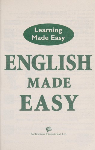 Cover for English made easy