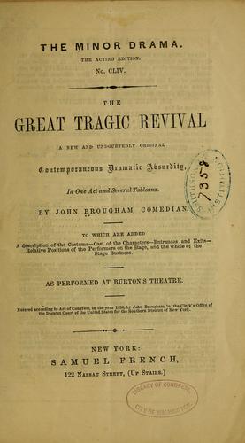 Cover for The great tragic revival