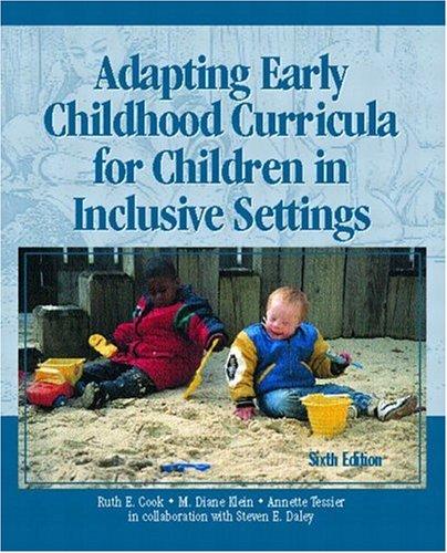 Cover for Adapting early childhood curricula for children in inclusive settings