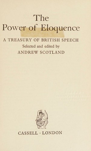 Cover for The power of eloquence