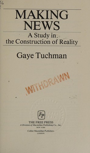 Cover for Making news
