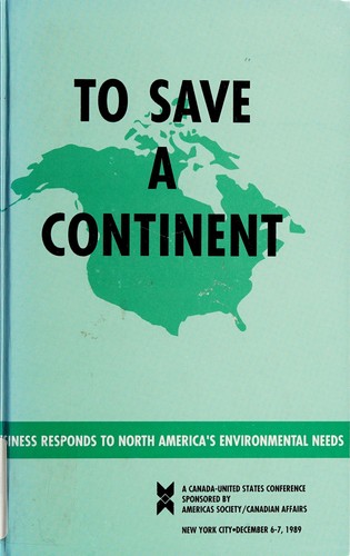 Cover for To save a continent