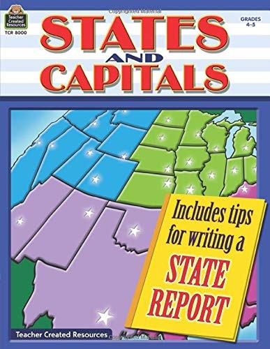Cover for States and Capitals Grades 4-5