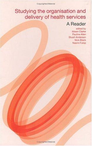 Cover for Researching the Organisation and Delivery of Health Services