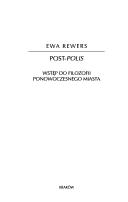 Cover for Post-polis