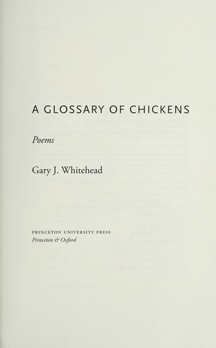 Cover for A glossary of chickens