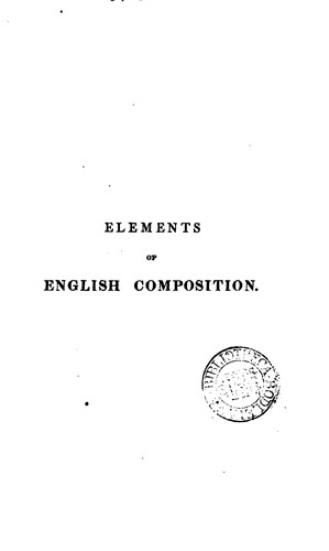 Cover for The elements of English composition