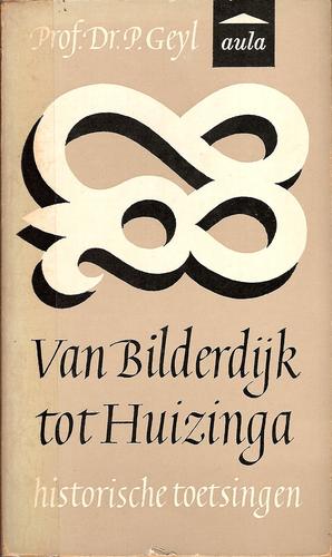 Cover for Van Bilderdijk tot Huizinga