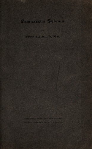 Cover for Franciscus Sylvius