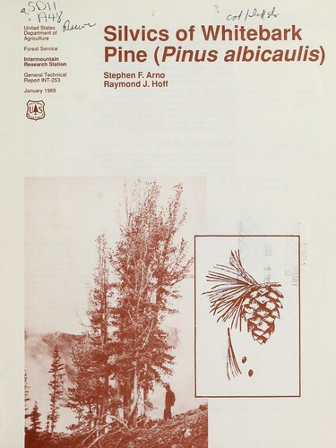 Cover for Silvics of whitebark pine (Pinus albicaulis)
