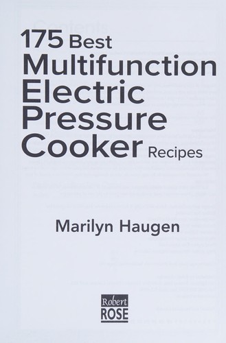 Cover for 175 Best Multifunction Electric Pressure Cooker Recipes
