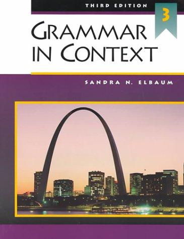 Cover for Grammar in context