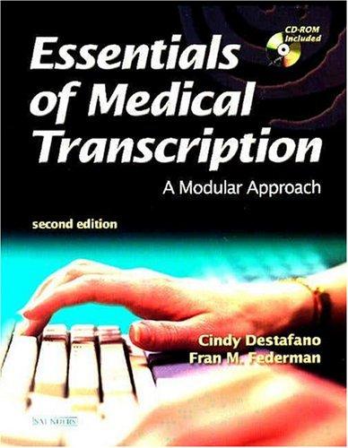Cover for Essentials Of Medical Transcription