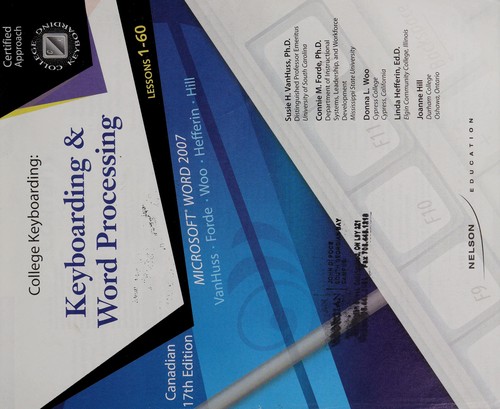 Cover for College keyboarding