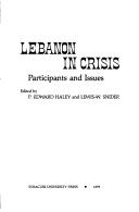 Cover for Lebanon in crisis