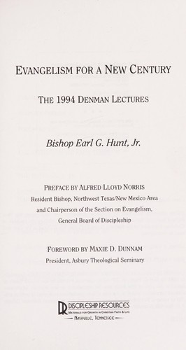 Cover for Evangelism for a New Century