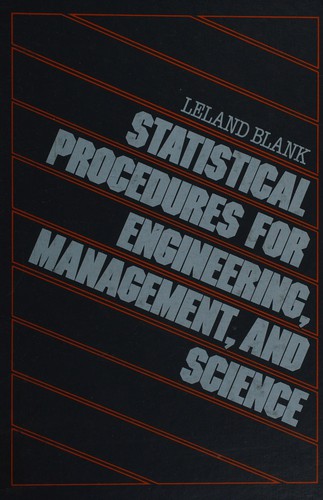 Cover for Statistical procedures for engineering, management, and science
