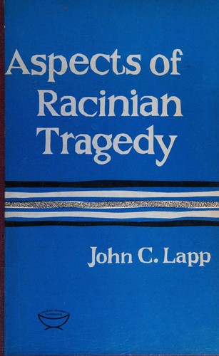 Cover for Aspects of Racinian Tragedy